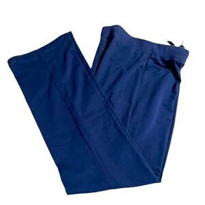 Blue Drawstring Sweat Pants - Straight leg